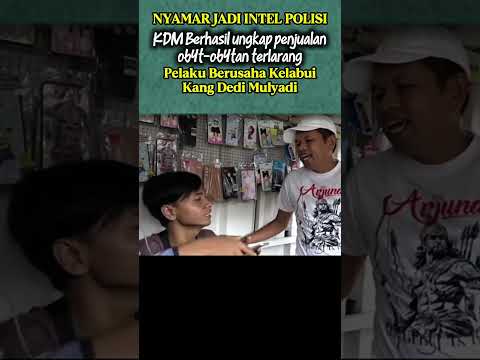 KDM BERHASIL UNGKAP PENJUAL 0B4T-0B4TAN#dedimulyadi