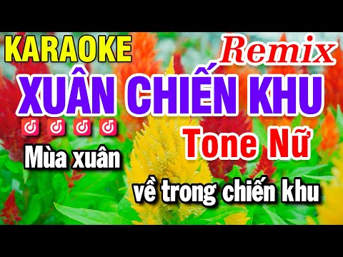 Xuân Chiến Khu Karaoke Remix Nhạc Sống | Nhạc Cách Mạng | Huỳnh Lê