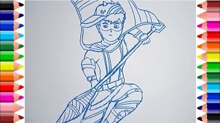 Menggambar Boboiboy Spinner untuk Anak TK, Paud dan SD