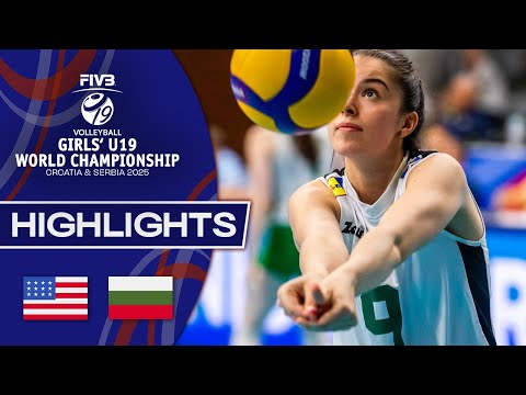 USA 🇺🇸 vs. Bulgaria 🇧🇬 - Highlights | Girls’ U19 World Champ...