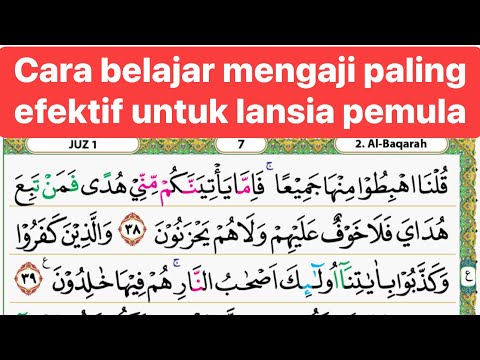 belajar mengaji surah al baqarah juz 1 dengan nada santai