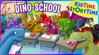 DINO School | Back to School read aloud | dinosaur books for kids