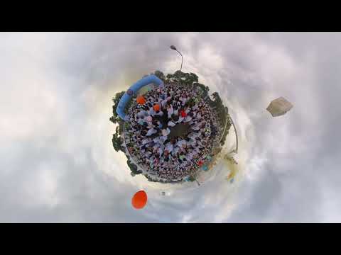 FUN COLOR RUN 2024 #insta360 #insta360x3 #tinyplanet