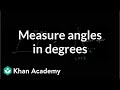 Measuring Angles with a Protractor