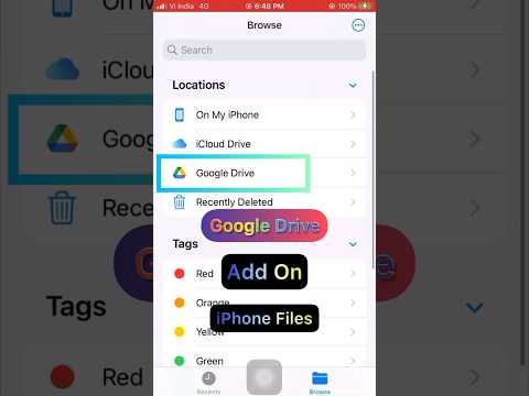 Google Drive Add On iPhone Files 