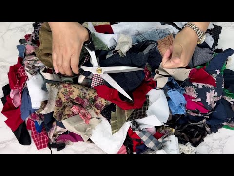 산더미같은 재봉 쓰레기 속에 명품이 탄생합니다. | 보시죠. 그냥 보시죠.