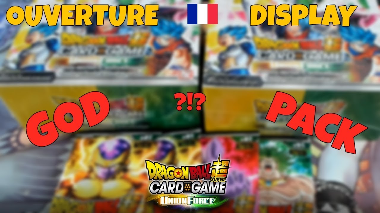 OUVERTURE DISPLAY UNION FORCE : GOD PACK ?!? DRAGON BALL SUPER CARD GAME