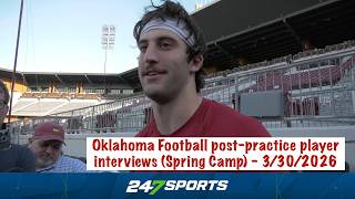 Oklahoma Football post-practice player interviews (Spring Camp) - 3/30/2026