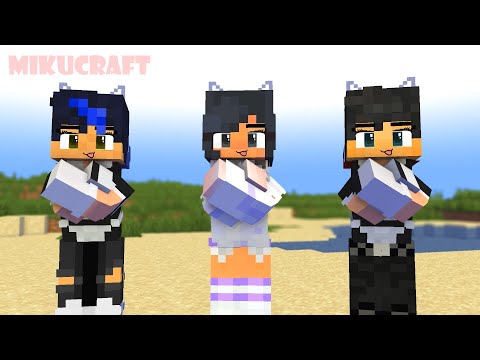 yay arigato first meet aphmau wedding and maid aaron and ein - minecraft animation #shorts