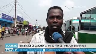 Persistance de l’augmentation du prix de transport en commun