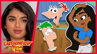 Phineas and Ferb Dance with Avantika! 🪩 | Cartoonified! | @disneychannelanimation