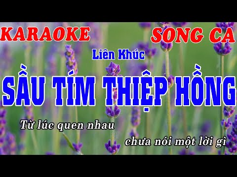 KARAOKE Sầu Tím Thiệp Hồng Beat Chuẩn Phi Nhung – Mạnh Quỳnh | LK Karaoke Trữ Tình Hay Dễ Hát