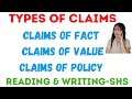 Understanding Claims and Their Types