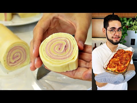 RONDELLI DE PRESUNTO E QUEIJO MAIS FÁCIL DO MUNDO | FEITO COM MASSA DE PASTEL