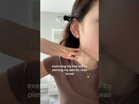 i can’t believe i did this!!!#earpiercing #explore #piercing #viralshorts #shorts