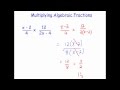 Simplifying Algebraic Fractions and Expressions