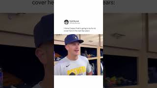Cooper Pratt interviews officially fall in the must watch category 😂 #brewers #baseball #mlb