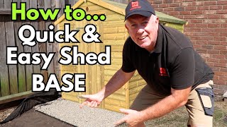 DIY Shed Base Anyone Can Build in a Weekend