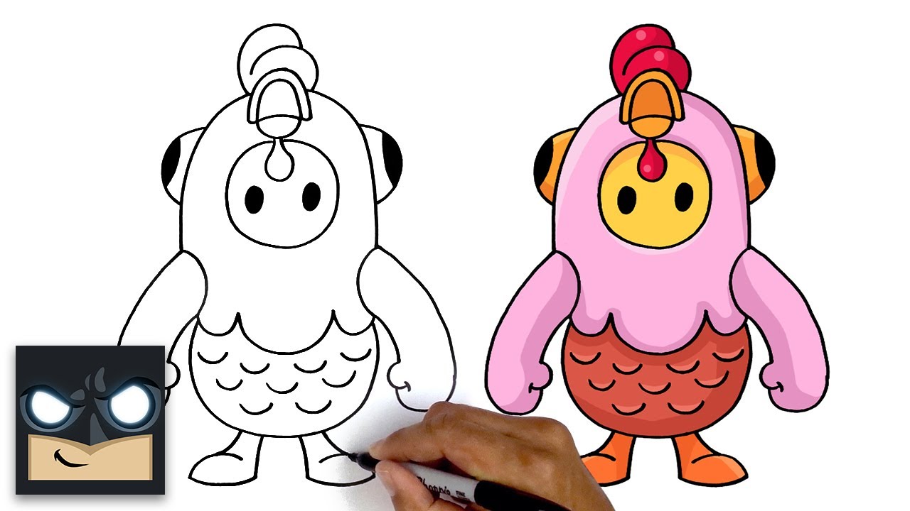 How To Draw Chicken Skin - Fall Guys