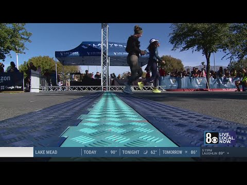 YouTube video thumbnail: Thousands Run Las Vegas Marathon, Break Personal Records