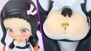禰豆子に挟まる善逸【鬼滅の刃】【コマ撮り】【ねんどろいど】