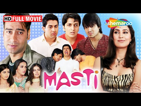 Masti Full Movie- अजय देवगन, विवेक ओबेरॉय, रितेश देशमुख, आफताब शिवदासानी | Best Comedy Hindi Film