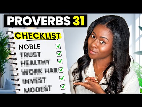 Proverbs 31 Woman Checklist | Dee Giles