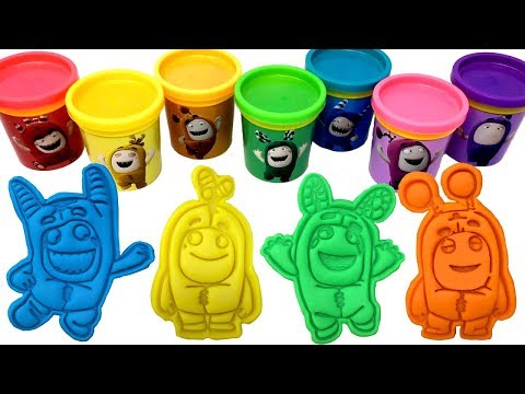 Oddbods Characters Making with Play-Doh Molds: Zee, Newt, Slick, Fuse and Bubbles