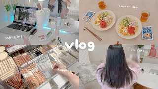 高校生の夏休み前日の放課後🌻友達とガールズトークして母と買い物デートする🍔🛍️