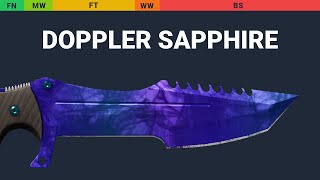 Huntsman Knife Doppler Sapphire Wear Preview video