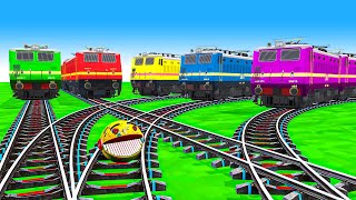 【踏切アニメ】あぶない電車 5 TRAIN THOMAS 🚦 Fumikiri 3D Railroad Crossing Animation Kereta Api Kartun #123