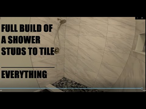 FULL BUILD OF SHOWER.......STUDS TO TILE