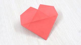 How to Make 3D Paper Heart for Valentines Day - Easy Origami Heart Tutorial