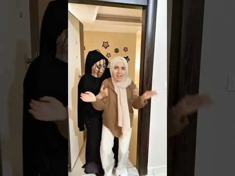 عفراء اجت على بيت شرير 😱#shamandadam #sham #comedy #horror #shorts