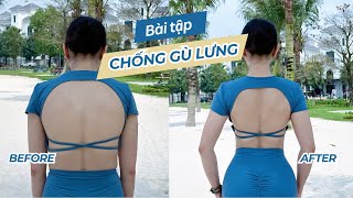 BÀI TẬP CHỐNG GÙ LƯNG siêu đơn giản| Trang Le Fitness