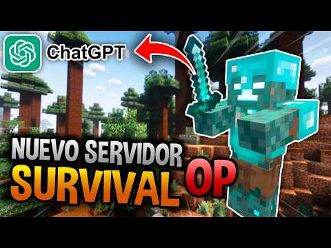 ✨ NUEVO SERVIDOR Survival OP para MINECRAFT PE 1.21.94 ✅ El PRIMER Servidor con IA (Java & Bedrock)