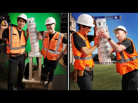 Fixing the Leaning Tower of Pisa | Best Zach King Tricks - Compilation #47