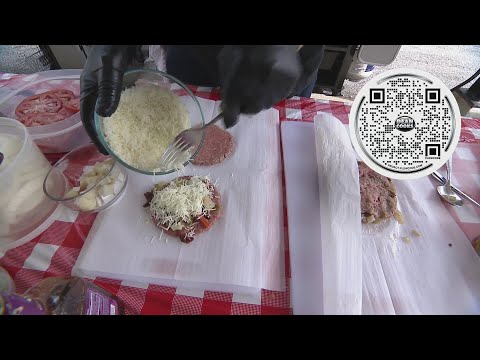 Dean cooks 3 types of stuffed burgers on the grill