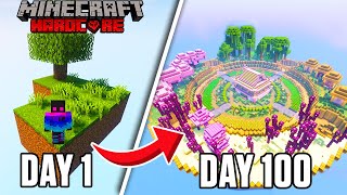 I Survived 100 days In SKYBLOCK INFINITE in MINECRAFT HARDCORE