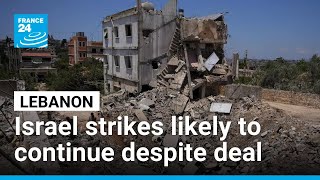 YouTube video thumbnail: Israeli Strikes on Lebanon Likely to Continue 'Until we get any Clarity' on US-Iran Agreement 