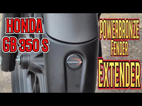 🚨 HONDA GB350s How to solve the short front mudguard problem with POWERBRONZE!
