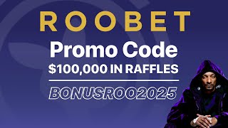 Roobet Promo Code "BONUSROO2025" — Win Big in $100,000 Raffles + Cashback Perks!