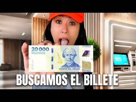 BUSCAMOS EL BILLETE DE 20.000 en ARGENTINA ¿Está de verdad?