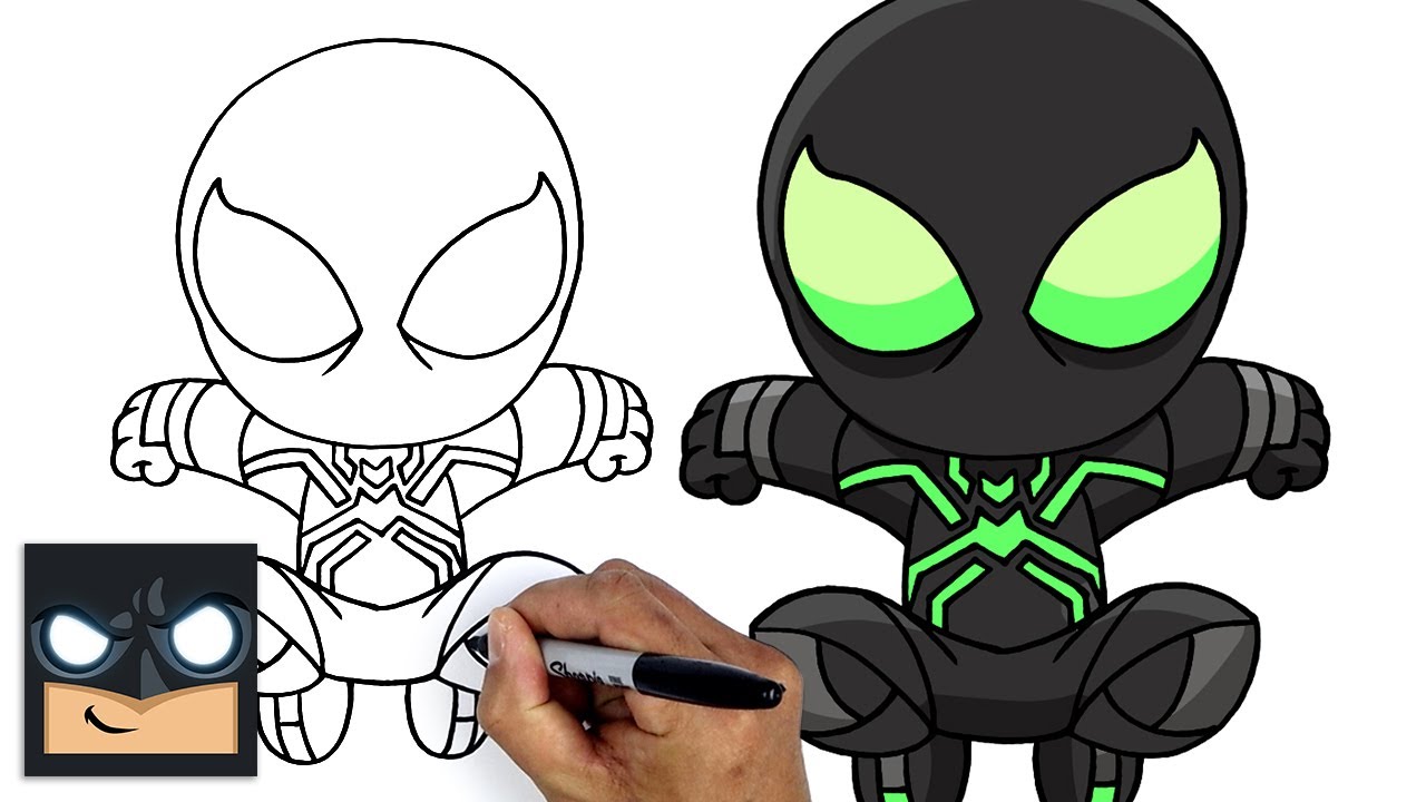 How To Draw Spider-Man PS4 - Big Time Stealth Suit