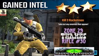 Campaign Zone 29 Thames Gain Intel Rifle mission #30 Sniper strike : special ops