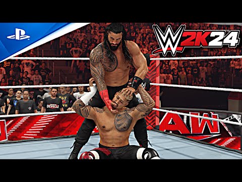 WWE 2K24- Roman Reigns vs Solo Sikoa - Tribal Combat | PS5™ [4K60]