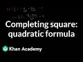 Understanding Quadratic Equations and Completing the Square