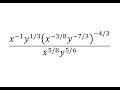 Simplifying Exponents and Fractions
