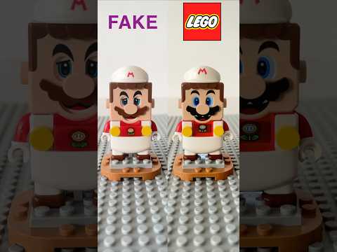 LEGO Mario de Foc | Original vs Copie China | LEGO vs FAKE #mario #supermario #legosupermario