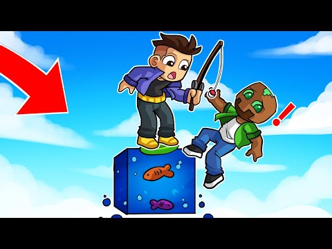 SOBREVIVIMOS 100 DÍAS en UN SOLO BLOQUE de AGUA en MINECRAFT 😱 HARDY y TROLERO